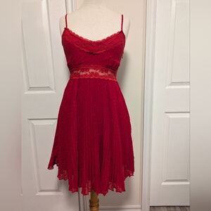 Lulu's Scarlet Lace Mini Dress